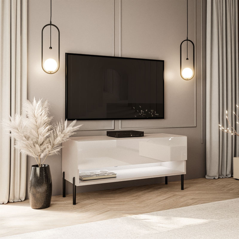 Charolett TV Cabinet for TVs up to 42", High-gloss Cashmere