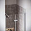 Porte de douche pliante semi-sans cadre 32 po x 76 po avec quincaillerie en chrome poli trempé 5/16 po CrystalTech Bidente-120912430-120912433