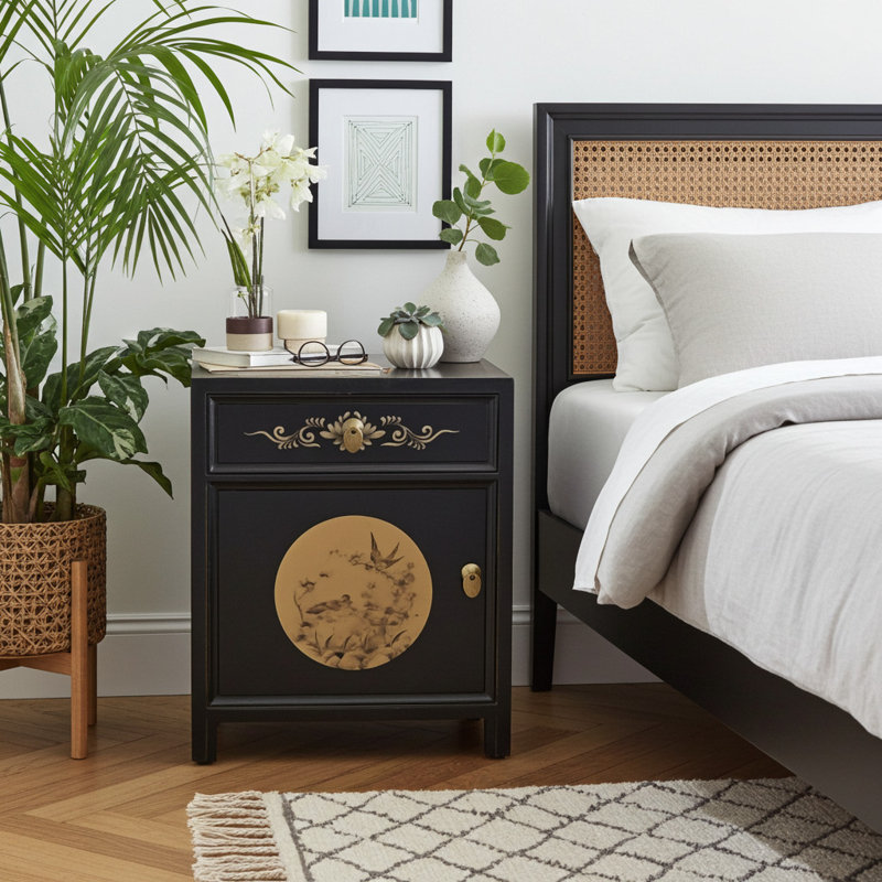 Absolom Side Table, Black