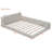 Queen Size Upholstered Platform Bed With 2 Reading Lights-719058249