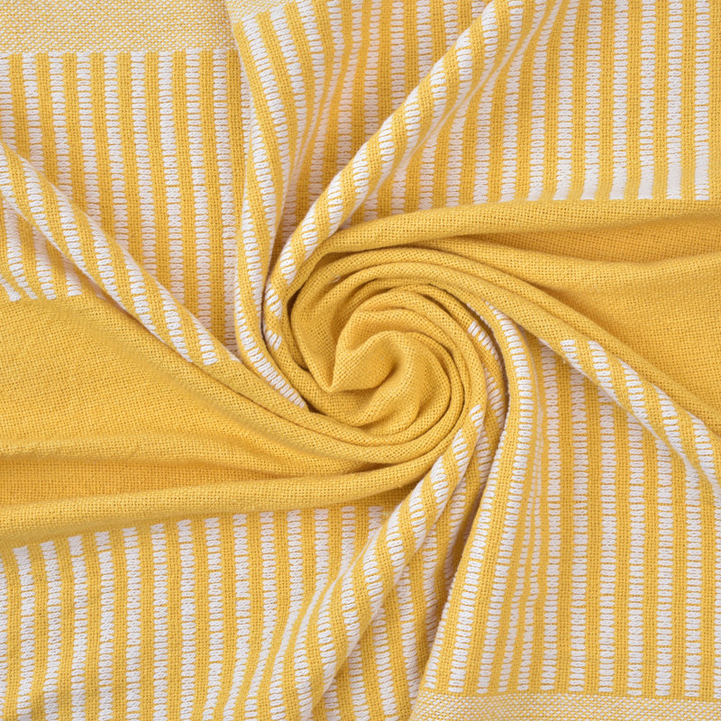 Couverture en coton , Jaune