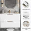 Armoire de salle de bain avec deux tiroirs de rangement-1306485446-1306485444
