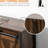 39.25"W Farmhouse Sideboard Buffet Credenza, Storage Cabinet with Fluted Tempered Glass Sliding Barn Doors, Drawers & Adjustable Shelves for Kitchen, Dining Room & Living Room