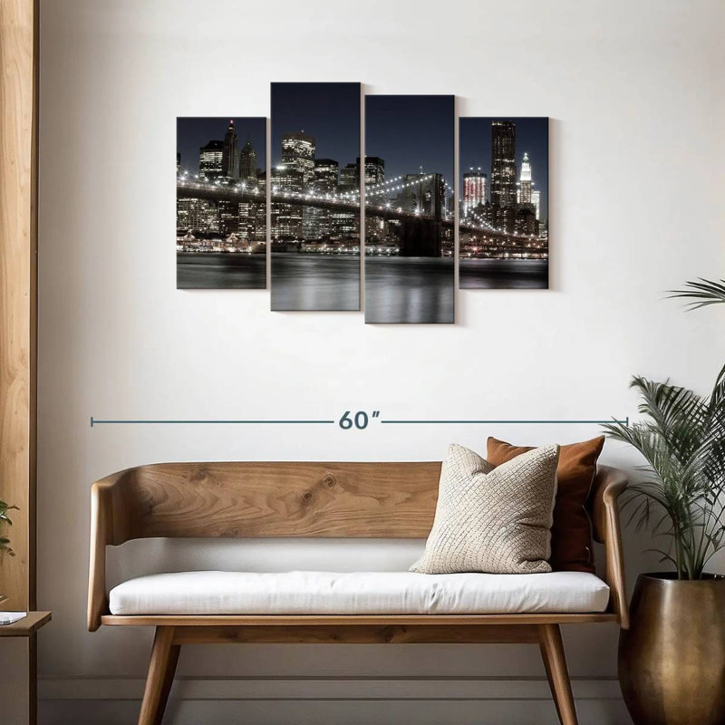 Lilie Manhattan Night Reflections, 27" H x 43" W