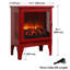 Foyer électrique 18 po Classic Classic Red-703658531
