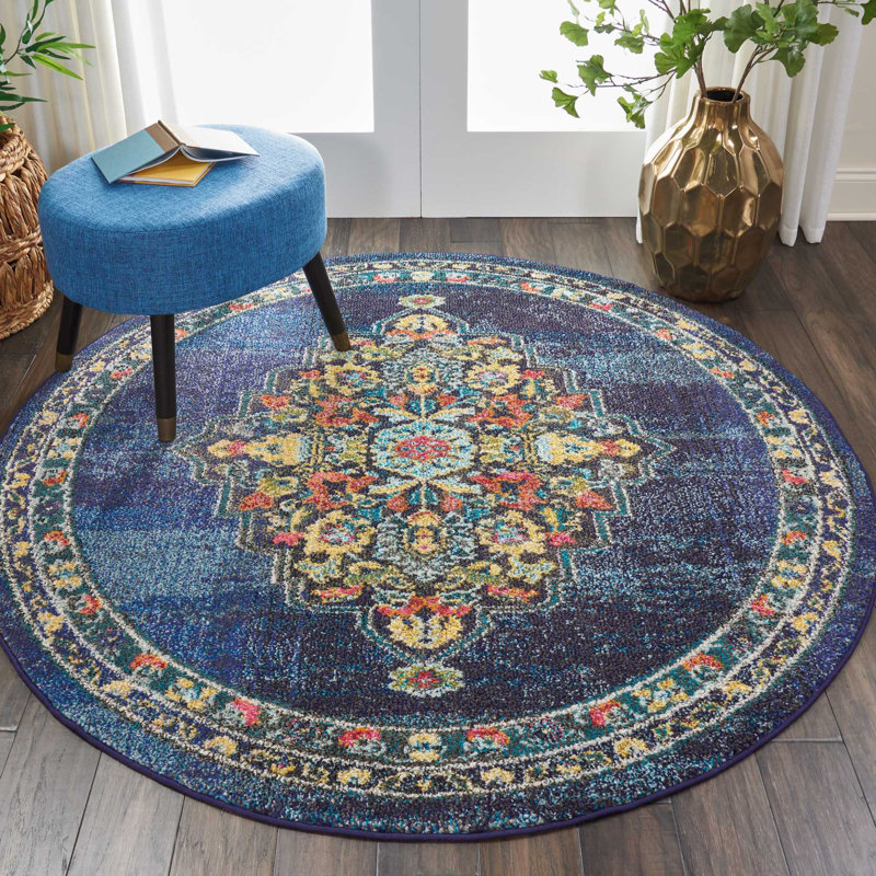 Oriental Area Rug, Round 160cm
