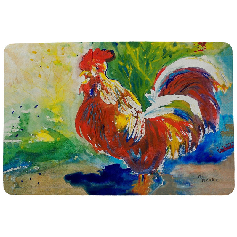 Raulston Non-Slip Indoor / Outdoor Doormat, Rectangle 1'6" x 2'2"