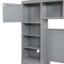 Structure de lit en bois avec armoire et tiroirs tout-en-un, offrant beaucoup de rangement et un support robuste pour une expérience de chambre à coucher confortable-472055764