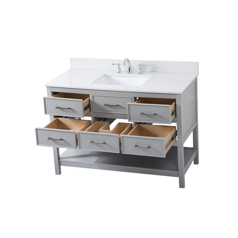 Ensemble de meuble-lavabo simple 48 po Sinclaire, Gris