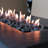 Concrete Propane/Natural Gas Outdoor Fire Pit Table-726677511