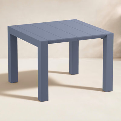 Farrah Square Metal Outdoor Dining Table , 39'' in. W 39'' in. D