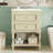 Bathroom Vanity with Open Shelf-124822417
