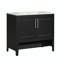 Meuble-lavabo simple 36 po avec plateau en céramique Augie