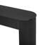 Table d'entrée avec design cannelé TREXM, console moderne avec rangement, plateau ovale et 2 tiroirs pour l'entrée et le salon (noir)-124923081