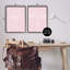 "Pastel Mushroom Doodles", ensemble de 2 estampes numériques encadrées par Lil 'Rue-96160340-96160335
