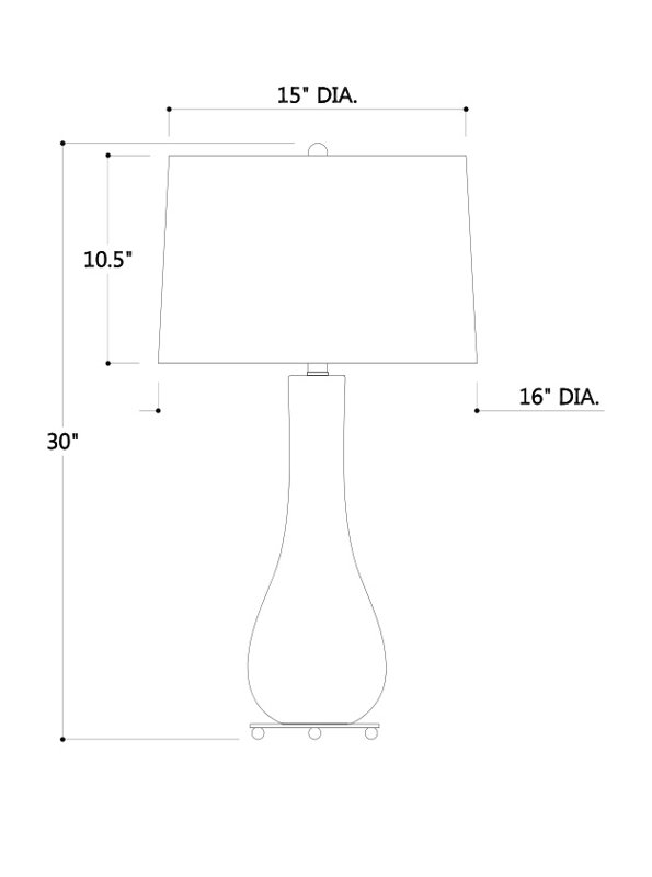 Florence Table Lamp, Smoke