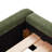 Mantua Velvet Bed With Wood Base-522150510