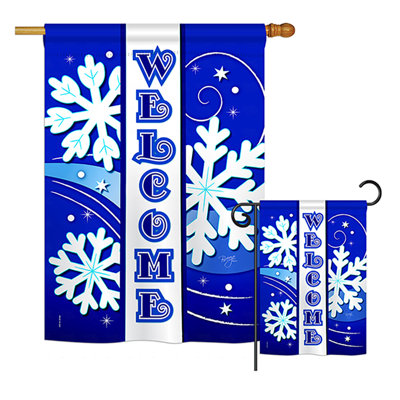 Double Sided Polyester Christmas Flag Set