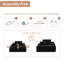 Canapés de chaise longue en velours côtelé moelleux avec coussins et accoudoirs de 48,42 po de large Hogle, aucun assemblage requis -442279881