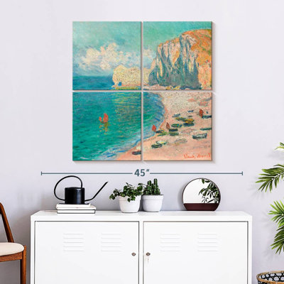 La plage et la Falaise D'Amont