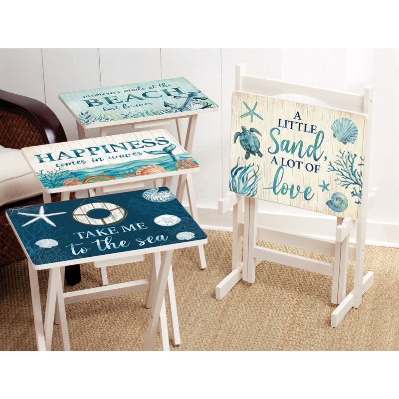 Ensemble de 4 plateaux télé Sea Creatures