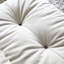 Causeuse-coussin en polyester blanc standard