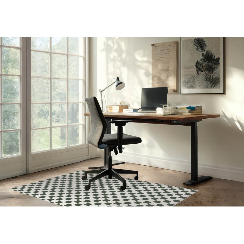 Tapis de bureau léger à carreaux, L 7 pi x L 5 pi, Chimichurri