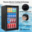 NutriChef 16.93'' W Built-In 77 Cans (12 oz.) Beverage Cooler with Wine Storage and Glass Door