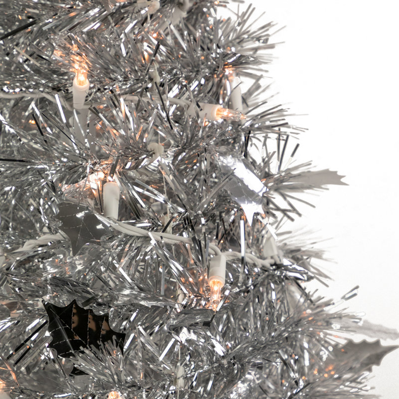 Arbre de Noël artificiel éclairé 6 pi avec lumières claires