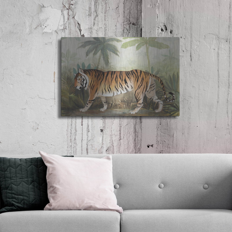 Art mural en métal «Prowl 2» par Julia Purinton, H 24 po x l 36 po