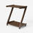 25.6"H 2 Tier Solid Wood End Table with Casters for Living Room & Bedroom-1708968934