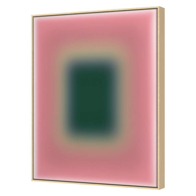 Blur 3 Print by Renee Stramel, 45" H x 34" W x 1.88" D, Maple