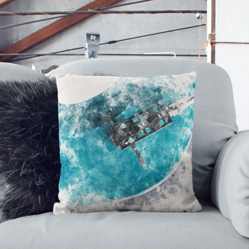 Square Throw Cushion, 40cm H x 40cm W x 15cm D