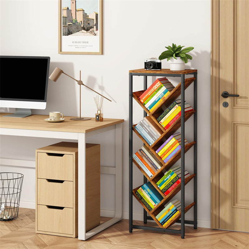 106cm H x 37cm W Metal Standard Bookcase
