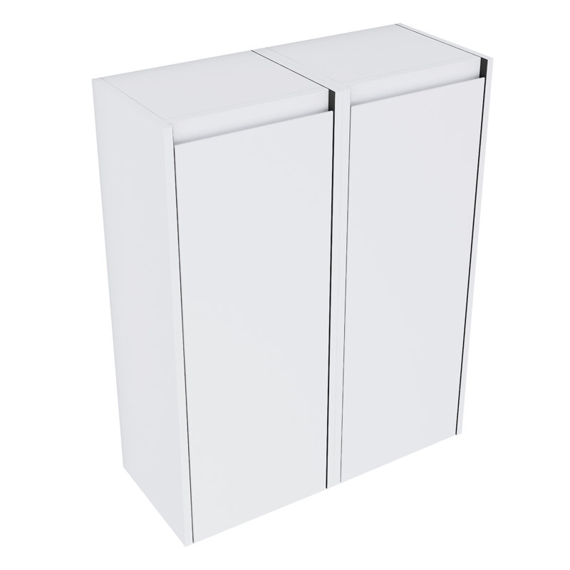 Armoire de rangement flottante murale pour salle de bain avec tablette et porte