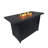 Rectangle Aluminum Fire Pit Table with Hidden Fuel Tank