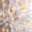 Sapin de Noël cachemire blanc avec lumières DEL-695275020