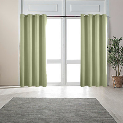 Paire de rideaux avec rideaux superposés de l 63 po x L 52 po pour chambre à coucher
