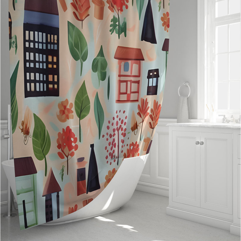 Rideau de douche Curtisha, H 72 po x l 70 po