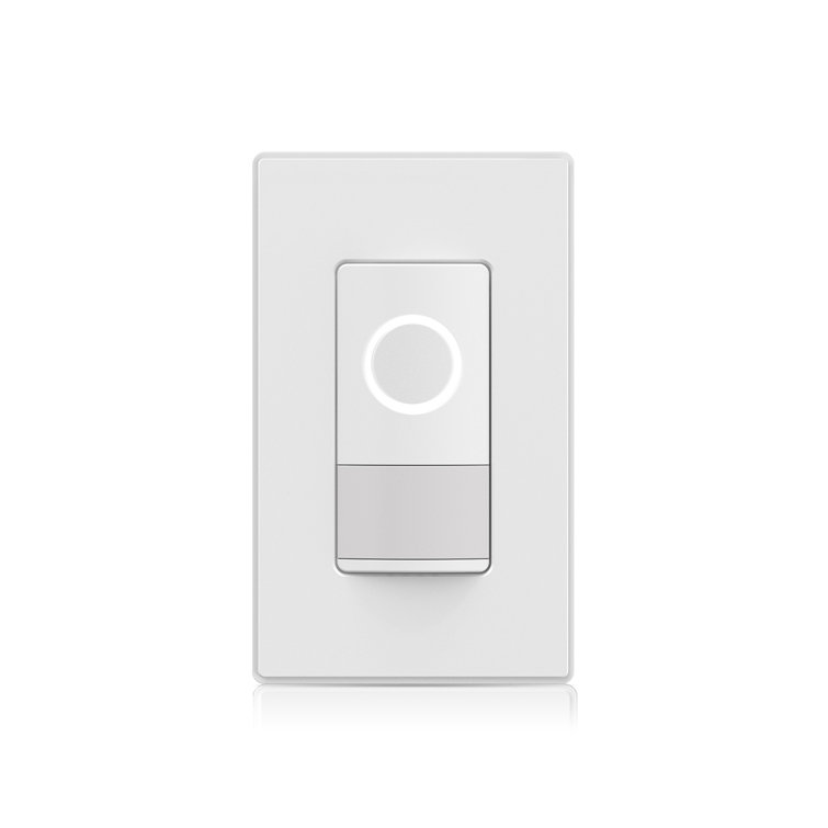 ELEGRP Smart Sensor Light Switch Single Pole, 2.4Ghz Wi-Fi Dimmer Switch Compatible With Alexa & Google Assistant, APP Control, Neutral Wire Required, UL Listed, No Hub Required,  1PC
