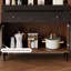 Buffet 43,31 "en bois d'hévéa massif brun-609141178
