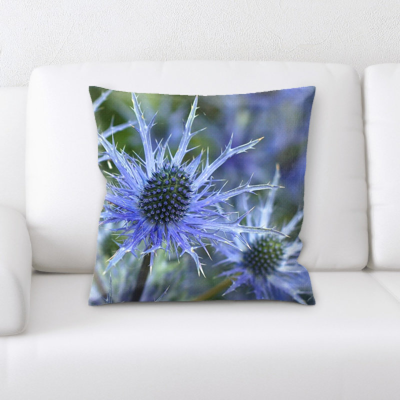 Coussin décoratif à fleurs holly