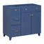 Meuble-lavabo bleu 36 po (lavabo non inclus)