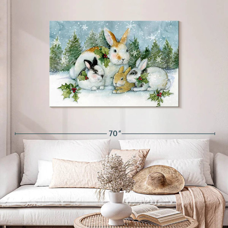Enchanted Bunnies I, 30" H x 45" W