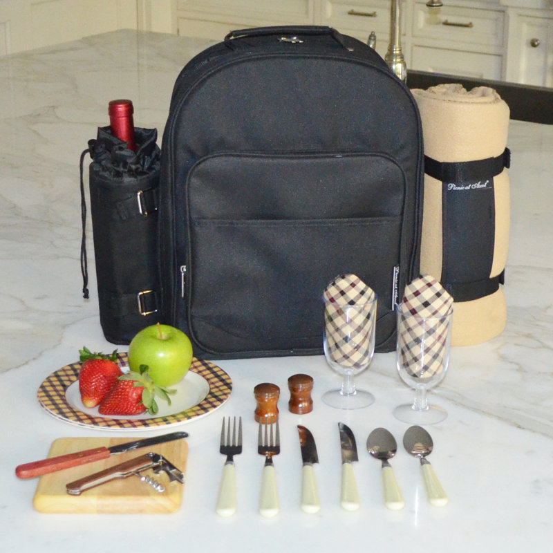 Sac à dos de pique-nique isolé, service pour 2