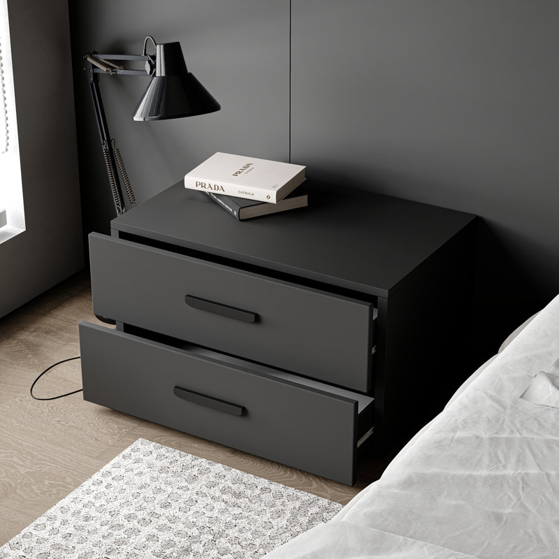 74 cm W Laminate Bedside Table