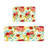 Vintage Mixed Rose Floral Cream 2 Pack Kitchen Area Rugs, Country Dining Kitchen