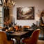 "Scarecrow with Lantern And Pumpkins", art mural sur toile-1794732786