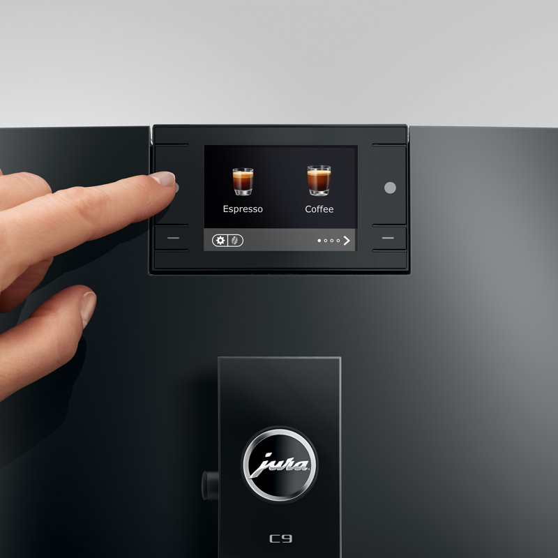 C9 Piano Black Automatic Coffee Machine, Black