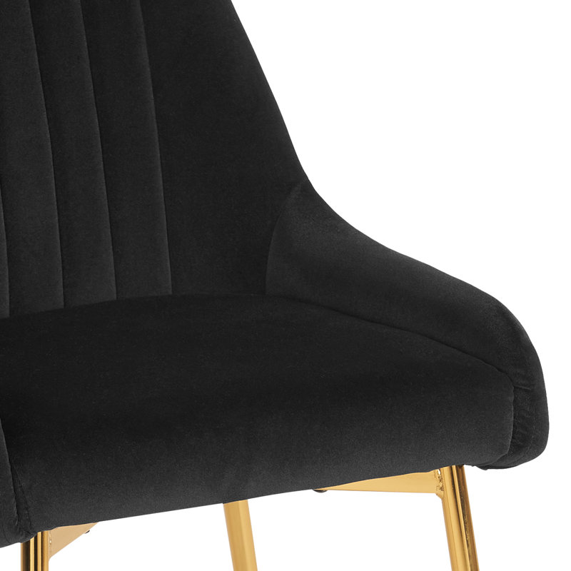 Chaise de salle à manger Maulsby, Noir, noir, noir, noir, 4